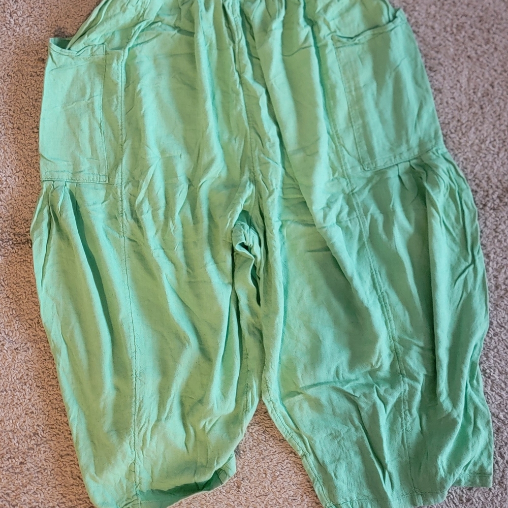 free People Green Quinn Pants